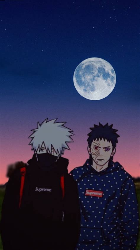 Download Uchiha And Kakashi Hatake Supreme Wallpaper | Wallpapers.com