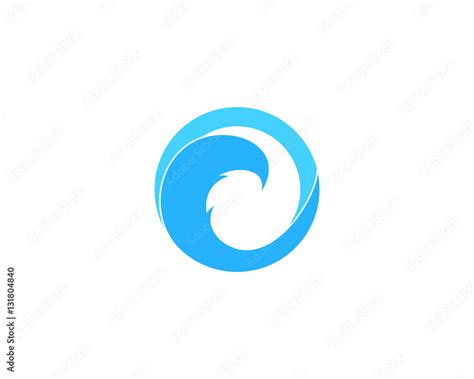 Initial Letter O Ocean Wave Logo Design Element Stock Vector | Adobe Stock