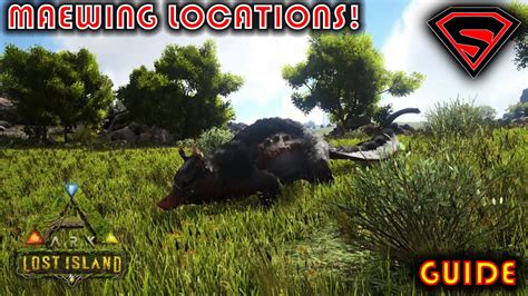 ARK LOST ISLAND MAEWING SPAWN LOCATIONS - YouTube