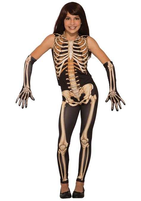 Pretty Bones Girl's Skeleton Costume