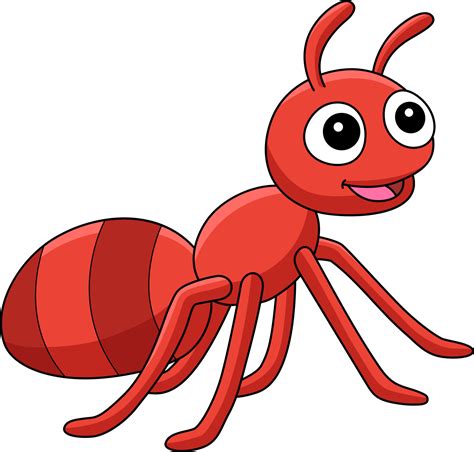 Ant Animal Cartoon Colored Clipart Illustration 10993732 Vector Art at ...