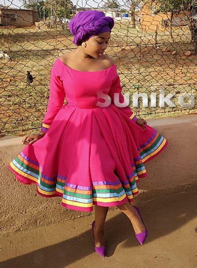 Traditional Pedi Dresses 2019 - Sunika Traditional African Clothes African Bridal Dress, African ...