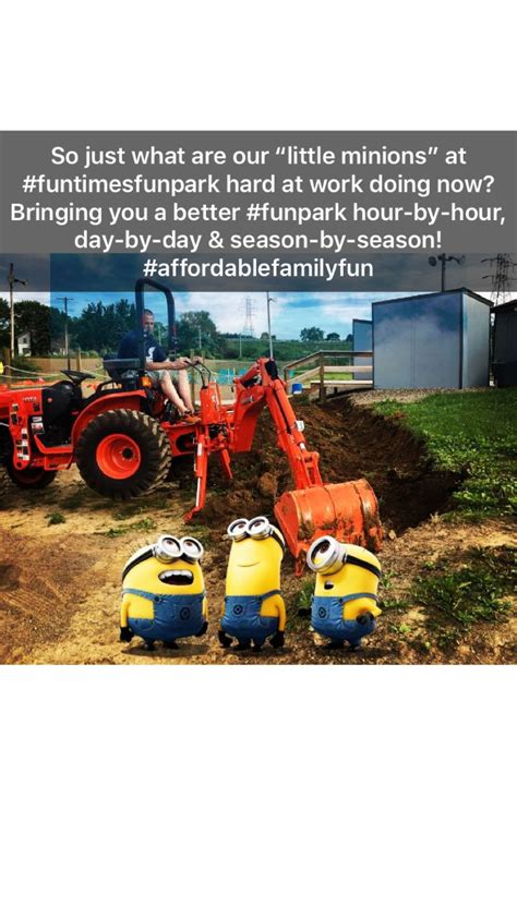 Minions hard at work at Funtimes Fun Park | Affordable family fun, Fun, Family entertainment