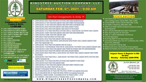 Auction Details - Kingstree Auction Co