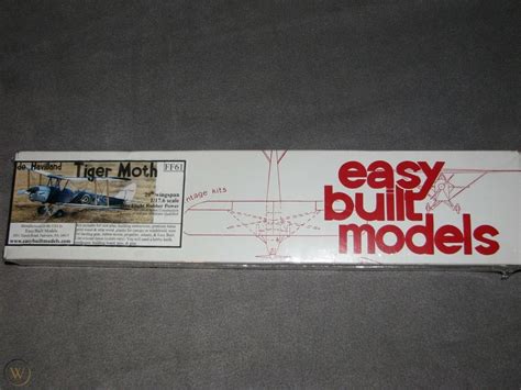 de Havilland Tiger Moth, Easy Built Models #FF61 Balsa Wood Model ...