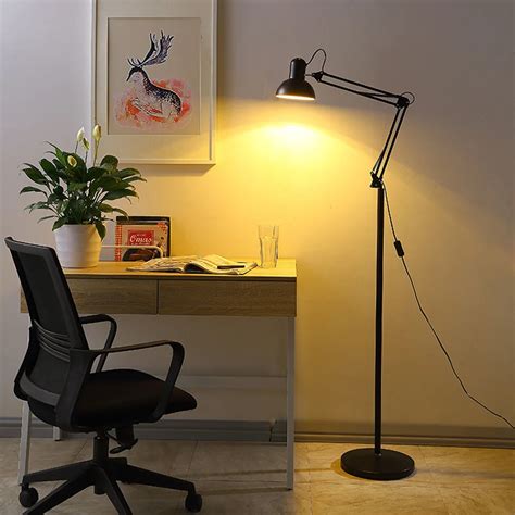 Jiawen LED Modern simple floor lamps adjustable arm metal designer floor lamp for living room AC ...