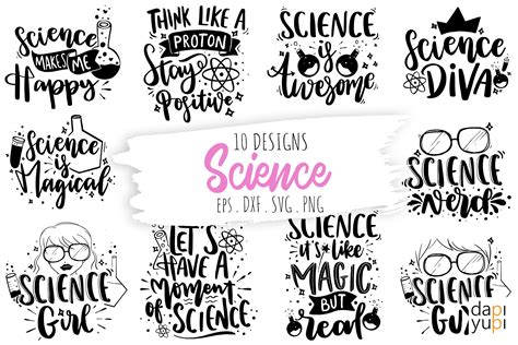 Science SVG Bundle, Science Quotes Bundle By dapiyupi | TheHungryJPEG