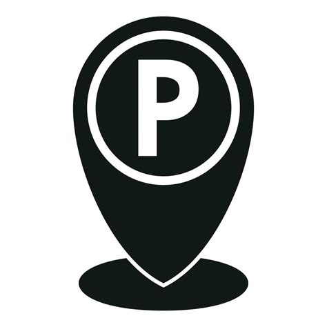 Parking location icon simple vector. Car garage 20661634 Vector Art at ...