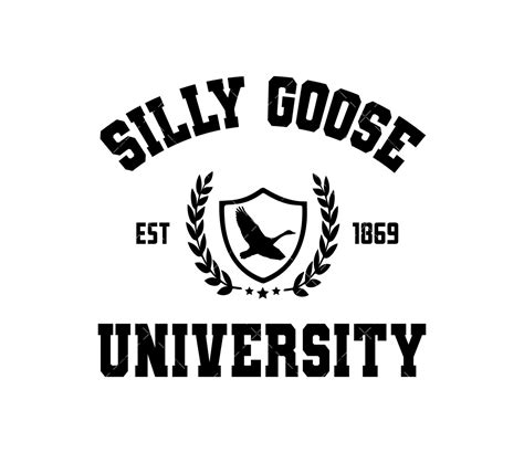 Silly Goose University SVG, PNG, PDF, Silly Goose Meme SVG, Funny Goose Png