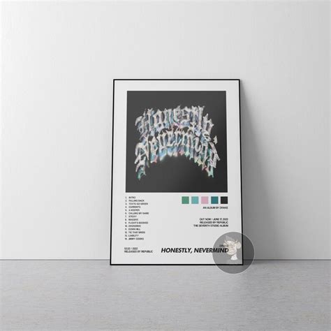 Drake Honestly Nevermind Album Cover Poster Create Your - Etsy Canada