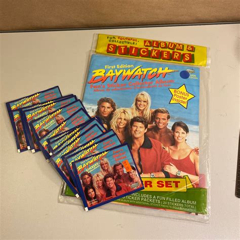 1996 Baywatch Stickers Poster and Sticker Album Bundle Pack - Etsy