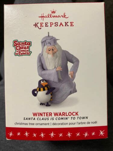 2016 Winter Warlock Hallmark Ornament Santa Claus is Comin' To Town NIB ...