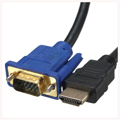 Aliexpress.com : Buy HDTV 1.8M HDMI Male to VGA adapter Cable connector ...