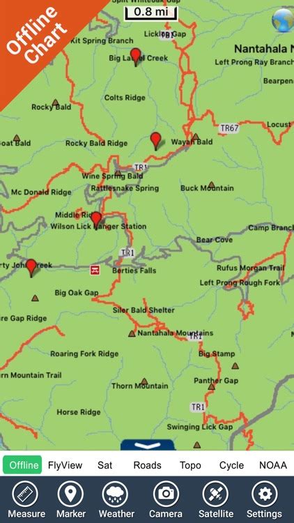 Nantahala National Forest - GPS Map Navigator by Flytomap