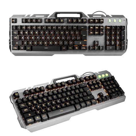 K36 Wired Orange LED Backlit Usb Ergonomic Game Gaming Keyboard Gamer ...