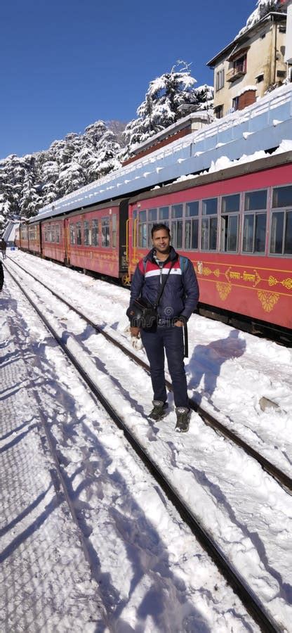 The Scene from First Snowfall in Shimla Railway Station India Editorial Photography - Image of ...