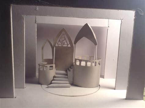 Cardboard model of Beauty and the Beast. | Set design theatre, Stage ...