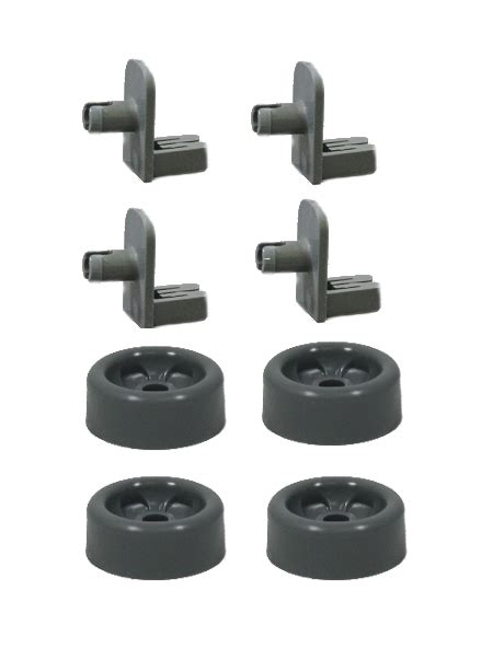 GE GLD87 Dishwasher Rack Repair Kit Roller Wheel & Axle Shaft Stud Kit