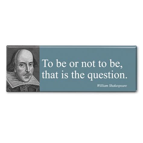 William Shakespeare To Be or Not To Be Magnet | Westminster Abbey Shop