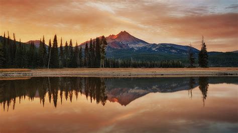 nature, Landscape, Mountain, Water, Clouds, Trees, Forest, Lake, Reflection, Sunset Wallpapers ...