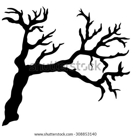 Bare Tree Snag Bough Drift Wood Stock Vector 308853140 - Shutterstock