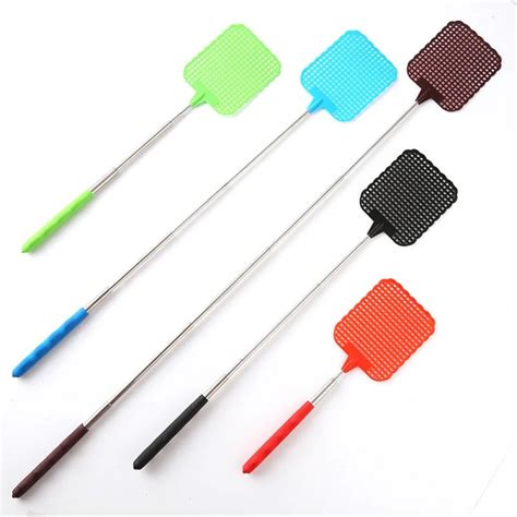 Useful Pest Control Tools 1Piece Extendable Flies Swatter Plastic ...