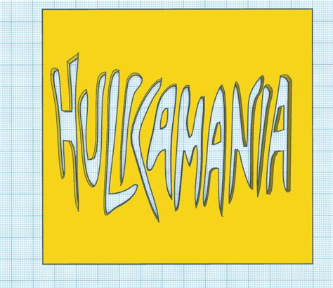 STL file Hulkamania Logo・Model to download and 3D print・Cults