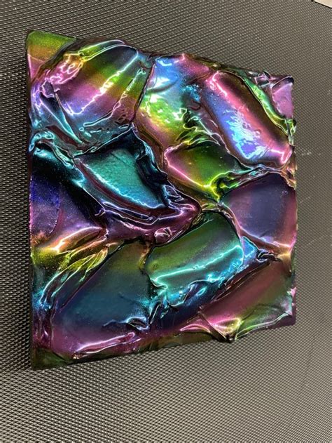 Textured Oil Slick Art