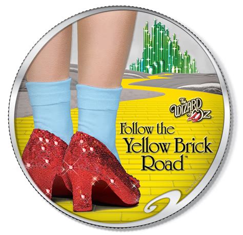 RUBY SLIPPERS - DOROTHY Wizard of OF Oz 2017 1 oz Pure Silver Coin