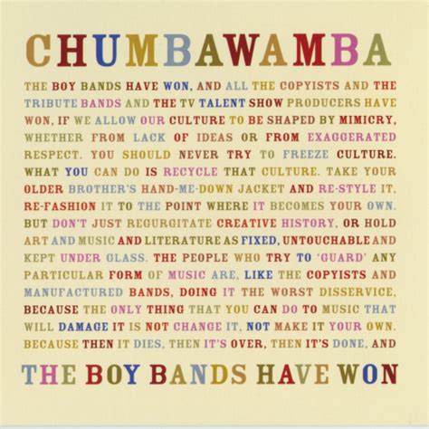 Chumbawamba - The Boy Bands Have Won Lyrics and Tracklist | Genius