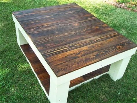 Reclaimed Pallet Wood Coffee Table - 101 Pallets