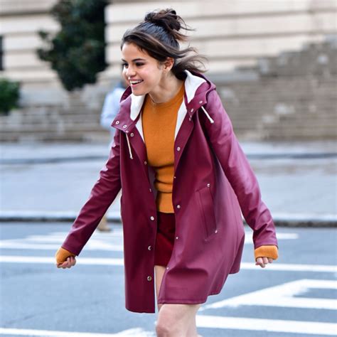 A Rainy Day In New York Selena Gomez Coat | MovieLeatherJackets