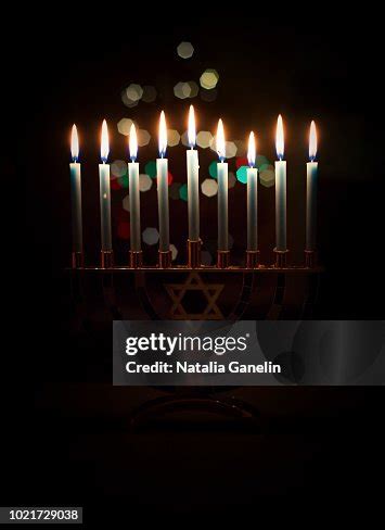 Hanukkah Candles High-Res Stock Photo - Getty Images