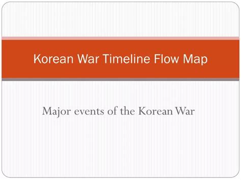 PPT - Korean War Timeline Flow Map PowerPoint Presentation, free ...