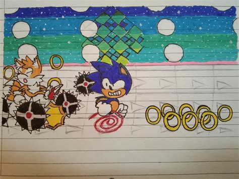 Sonic 2 Special Stage wip 3 (4)- Background finished. Almost there ...