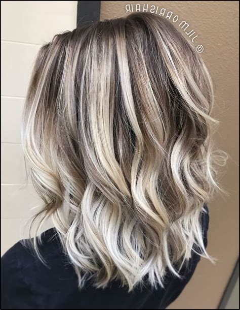 Cool icy ashy blonde balayage highlights, shadow root, waves and … - Meine Frisuren | Hair ...