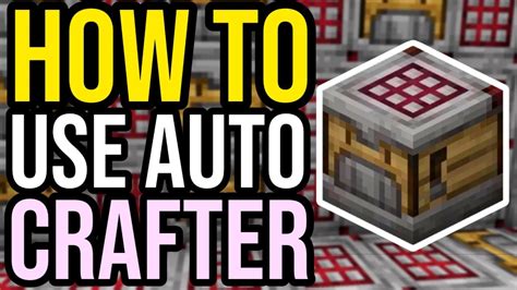 How To Use Auto Crafter In Minecraft Bedrock & Java! - YouTube