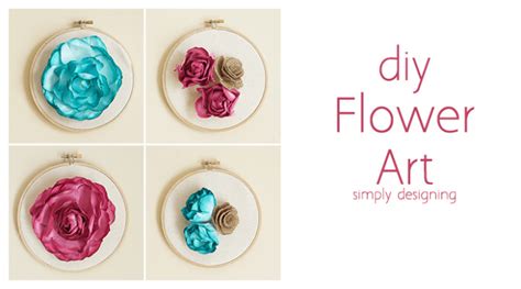 DIY Flower Wall Art | Simply Designing with Ashley