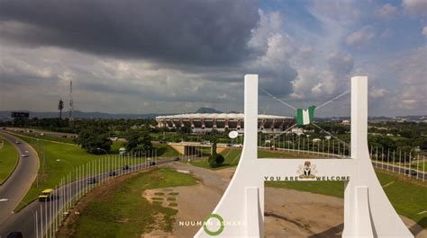 Aerial View Of The Abuja City Gate And The National Mosque - Travel ...