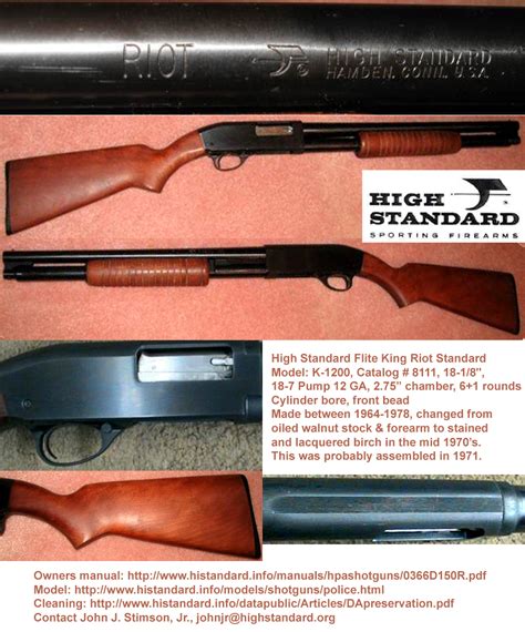 High Standard Shotgun Manuals //TOP\\