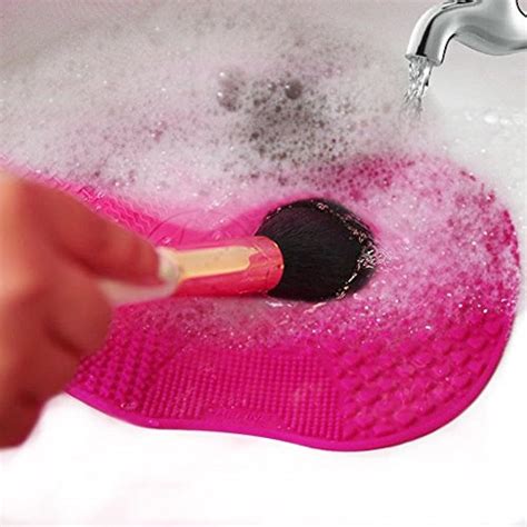 Makeup Brush Cleaning Mat, Cleaner Pad Set Of 2 Cosmetic Portable Washing Tool | eBay