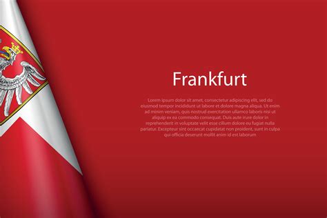 3d flag of Frankfurt, is a city of Germany 35302761 Vector Art at Vecteezy