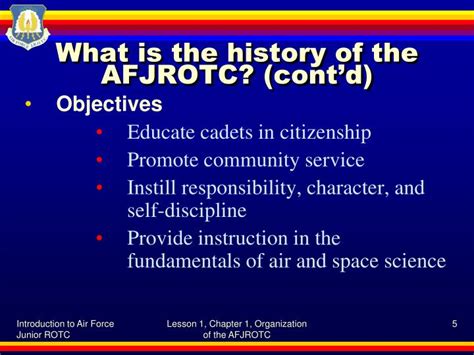 PPT - Organization of the AFJROTC PowerPoint Presentation - ID:4295047