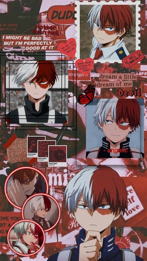 Aesthetic wallpaper of Todoroki Shoto from anime My Hero Academia Anime ...