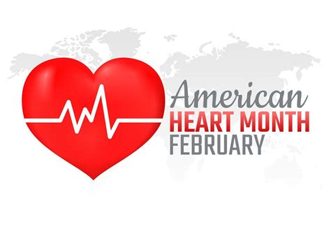 vector graphic of american heart month good for american heart month ...