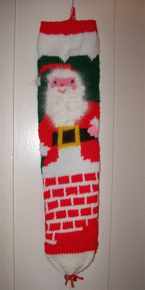 Knit Christmas Stocking Santa Chimney Personalized Custom | Etsy | Christmas stockings, Knitted ...