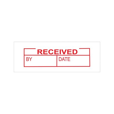 Received Date Stock Stamp 4911/104 38x14mm | Rubber Stamps Online Singapore