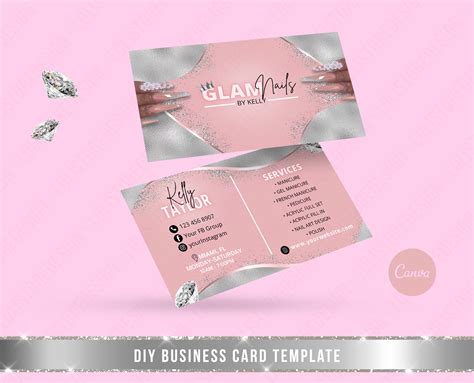 Nail Business Cards Templates