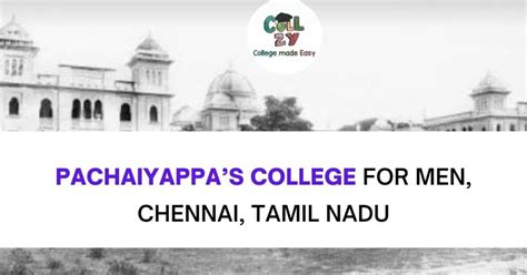 Pachaiyappa’s College for Men, Chennai, Tamil Nadu