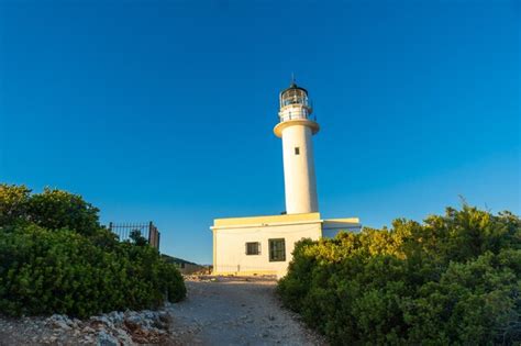 Premium Photo | Detail of the white lighthouse or cape ducato lefkas at ...